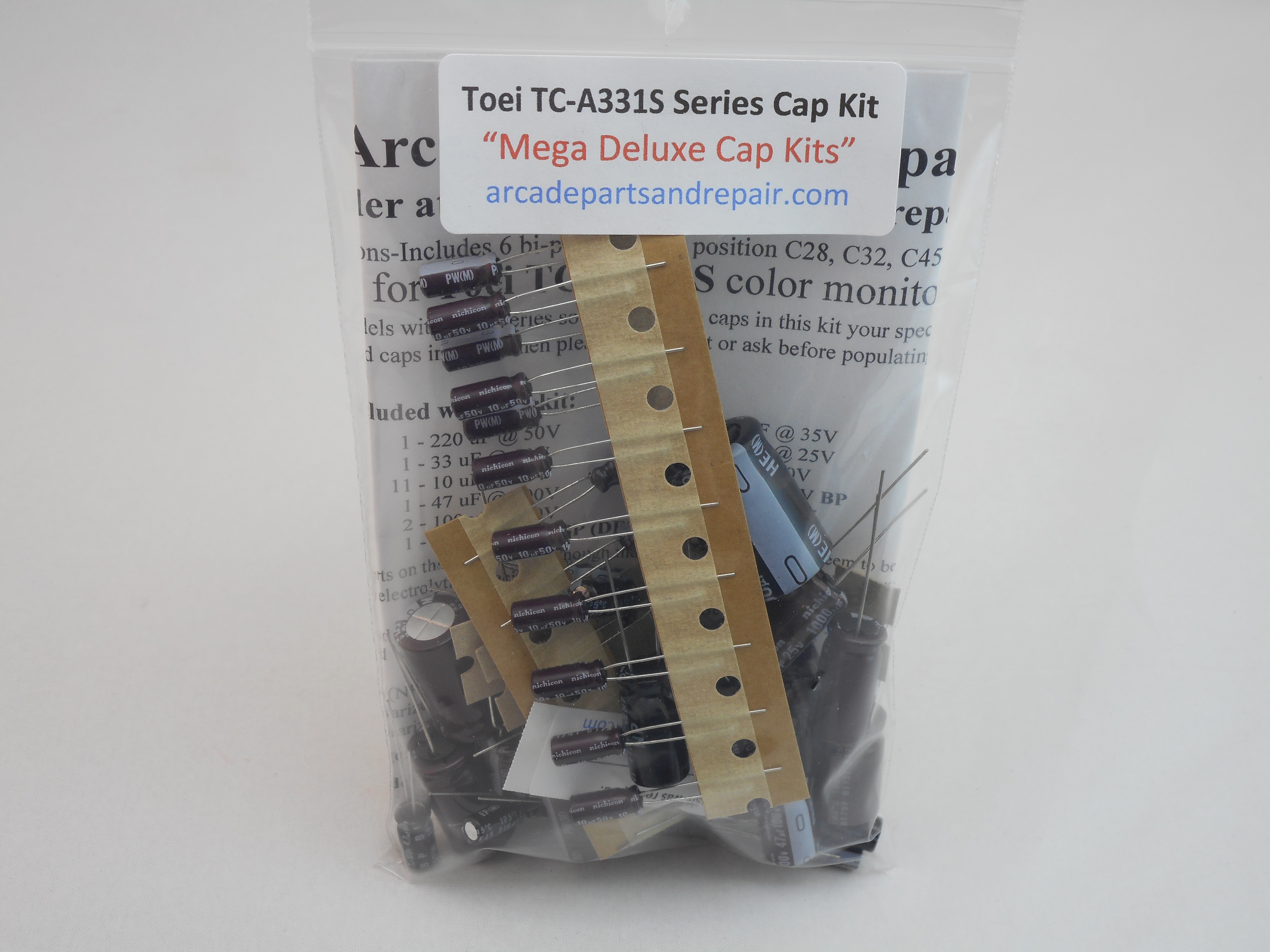 Toei TC-A331S Monitor Cap Kit 105C Nichicon