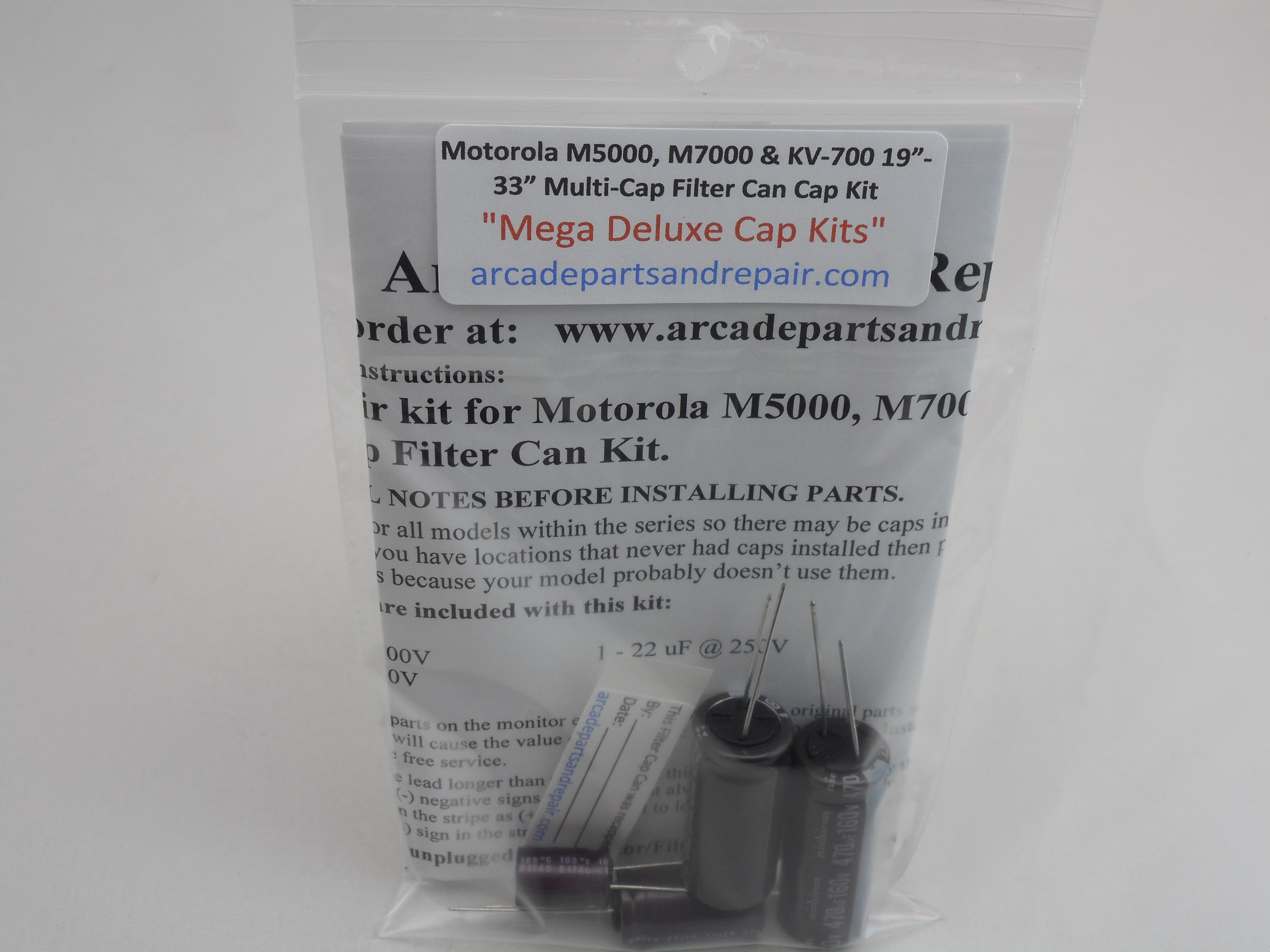 Motorola M5000 / M7000 / KV-700 C32 B+ Filter Cap Can Kit 105C Nichicon