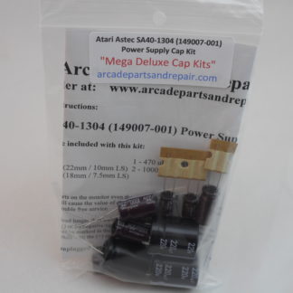 Atari Astec SA40-1304 Power Supply Cap Kit Including 2 Filter Caps 105C Nichicon