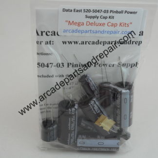Data East 520-5047-03 Power Supply PCB Cap Kit 105C Nichicon