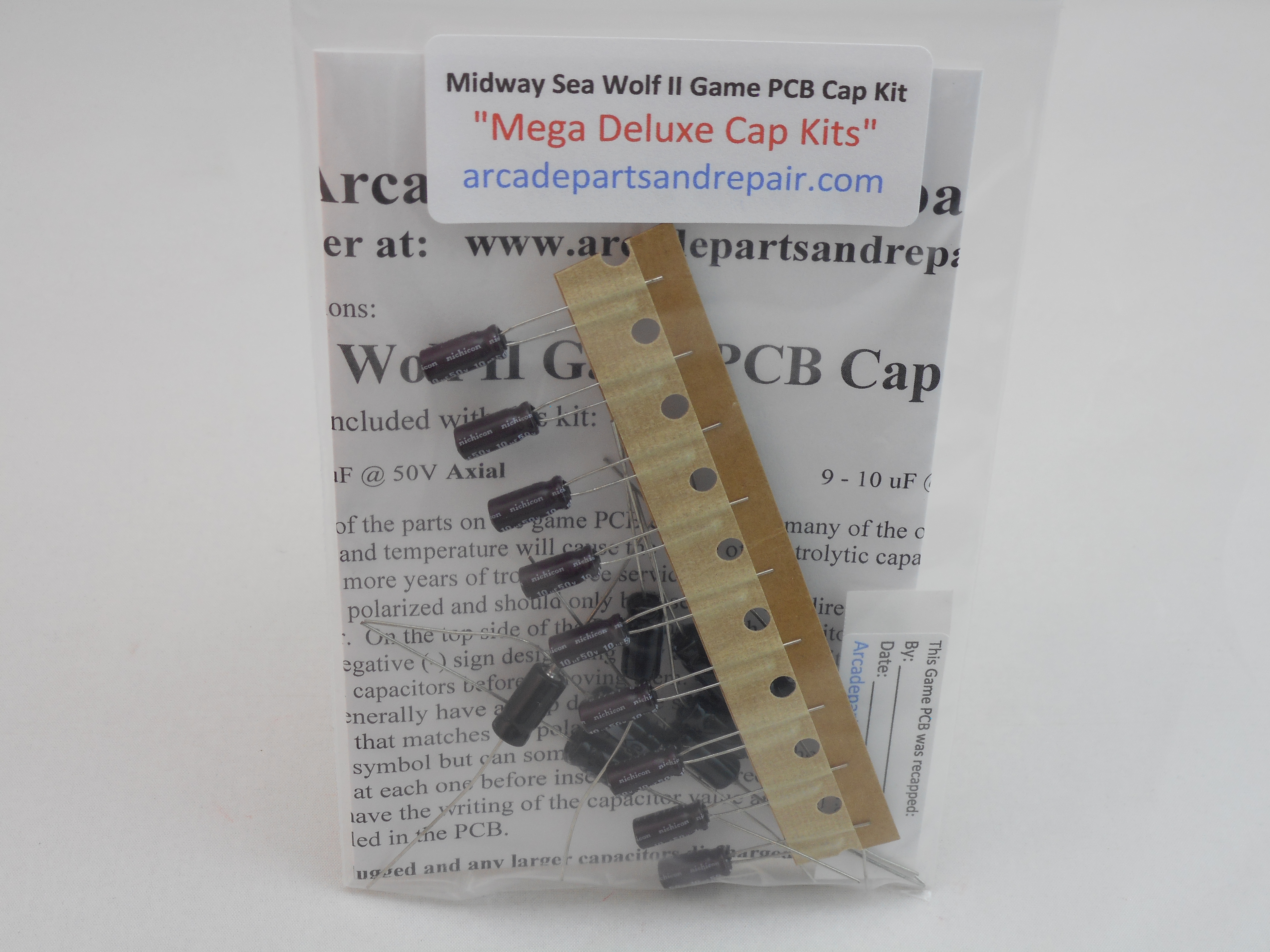 Midway Sea Wolf II Game PCB 105C Cap Kit