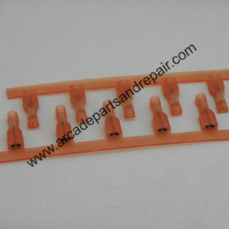 AMP 0.110 Female Quick Disconnects Fully Insulated Red (10 Pieces) (QD1001)