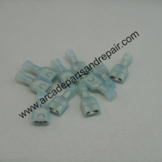AMP 0.250 Female Quick Disconnects Fully Insulated Blue (10 Pieces) (QD1003)