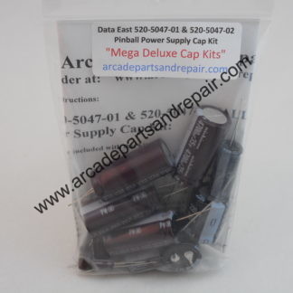 Data East 520-5047-01 & -02 Power Supply Cap Kit 105C Nichicon