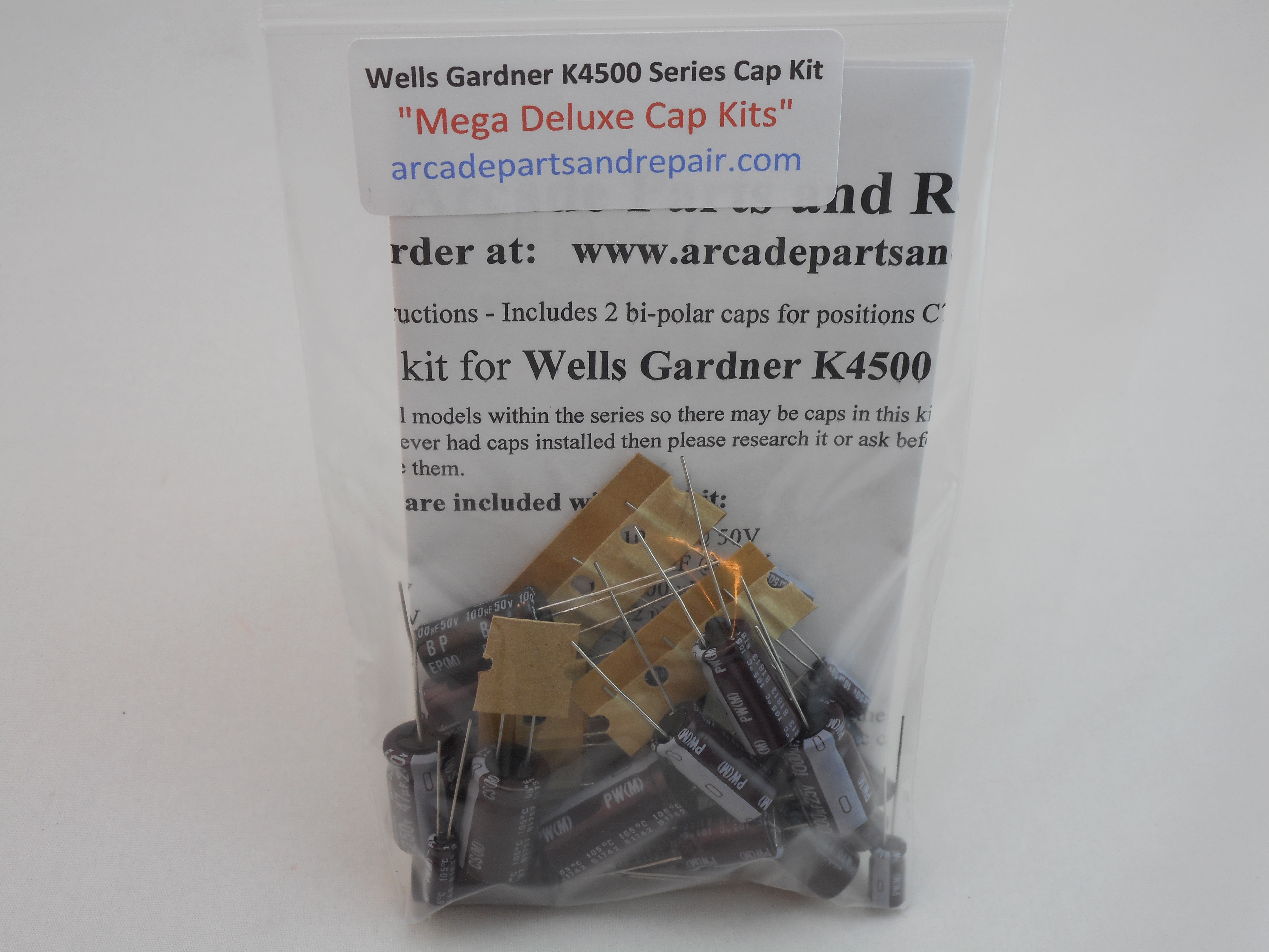 Wells Gardner K4500 Series Cap Kit 105C Nichicon