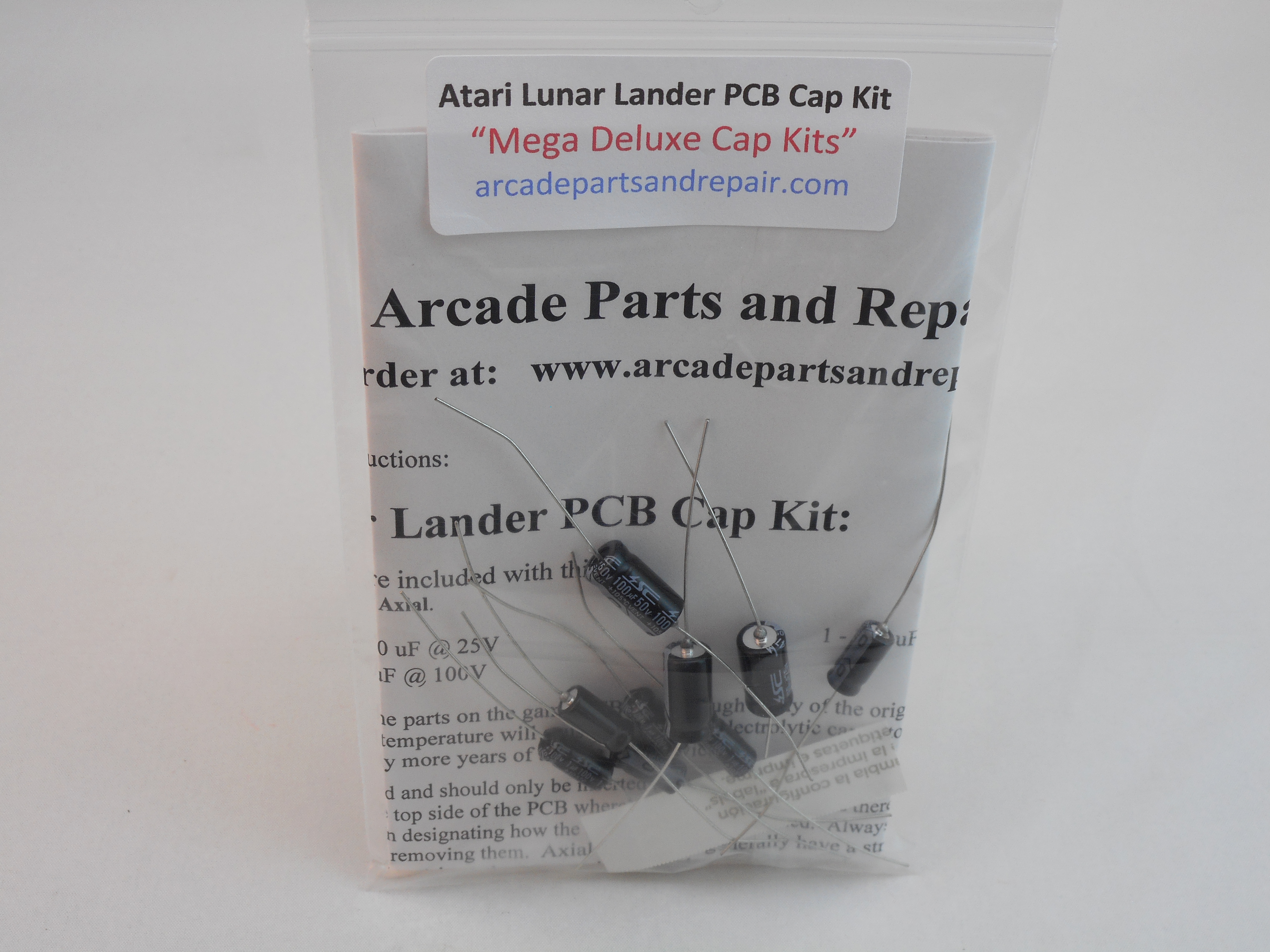 Atari Lunar Lander Game PCB 105C Axial Cap Kit