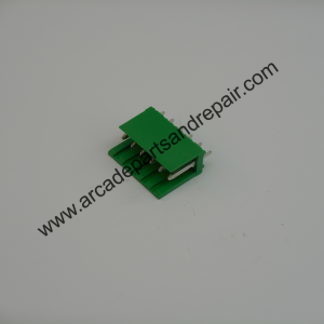 6 Circuit AMP MODU Shrouded Vertical Header (AM1003)