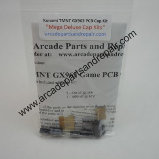 Konami TMNT GX963 Game PCB Cap Kit 105C Nichicon