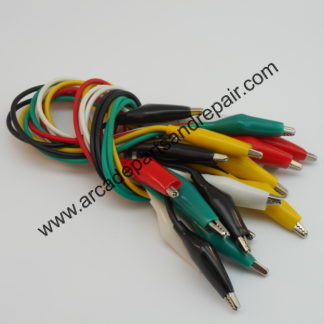 10pc Alligator Colored Test Leads