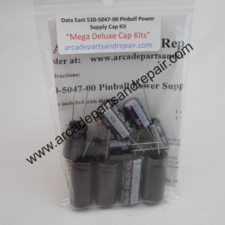 Data East 520-5047-00 Power Supply PCB Cap Kit 105C Nichicon