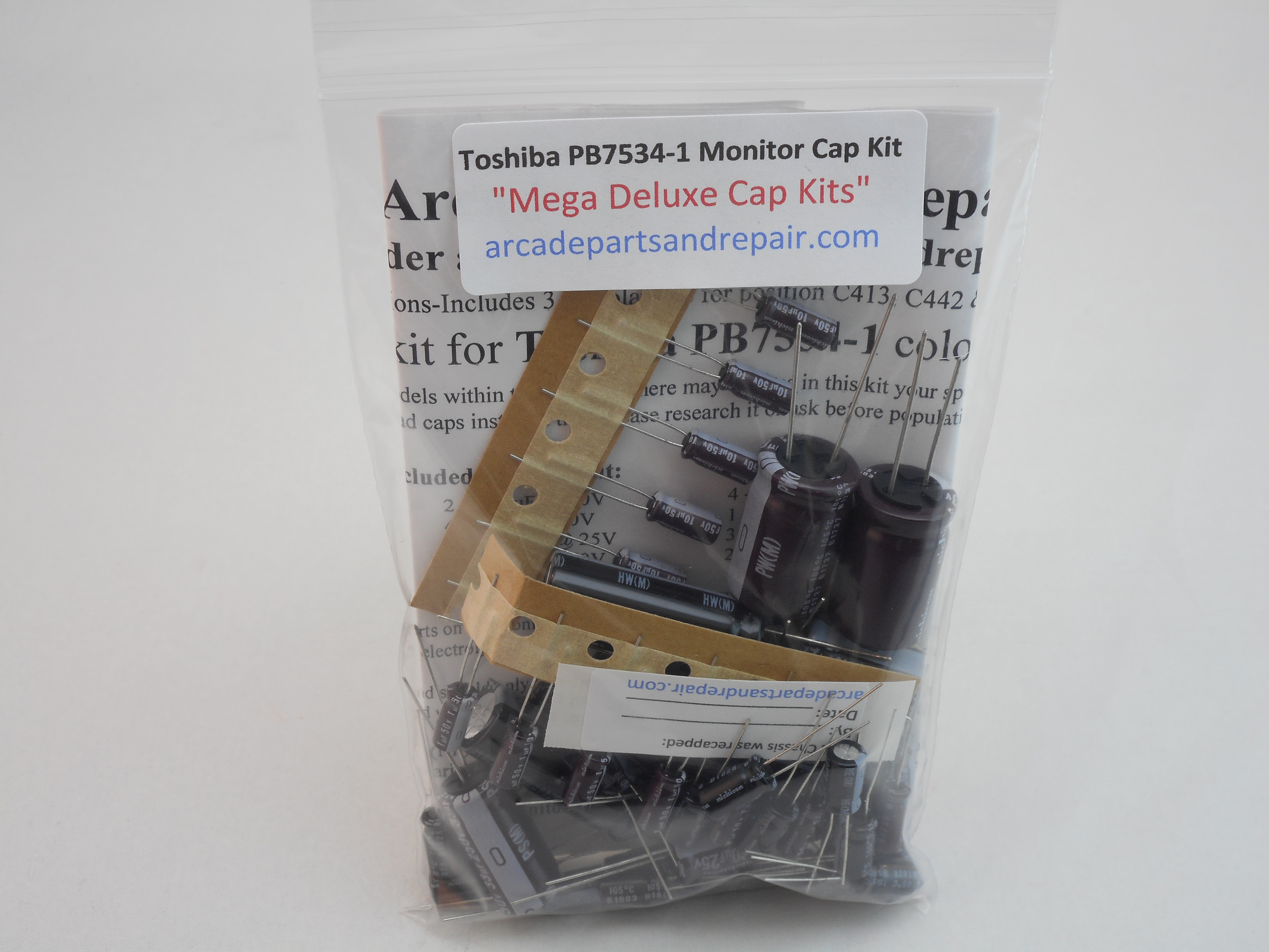 Toshiba PB-7534-1 Monitor Cap Kit 105C Nichicon