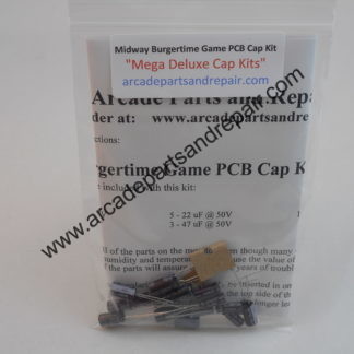 Midway Burgertime Game PCB Cap Kit 105C Nichicon