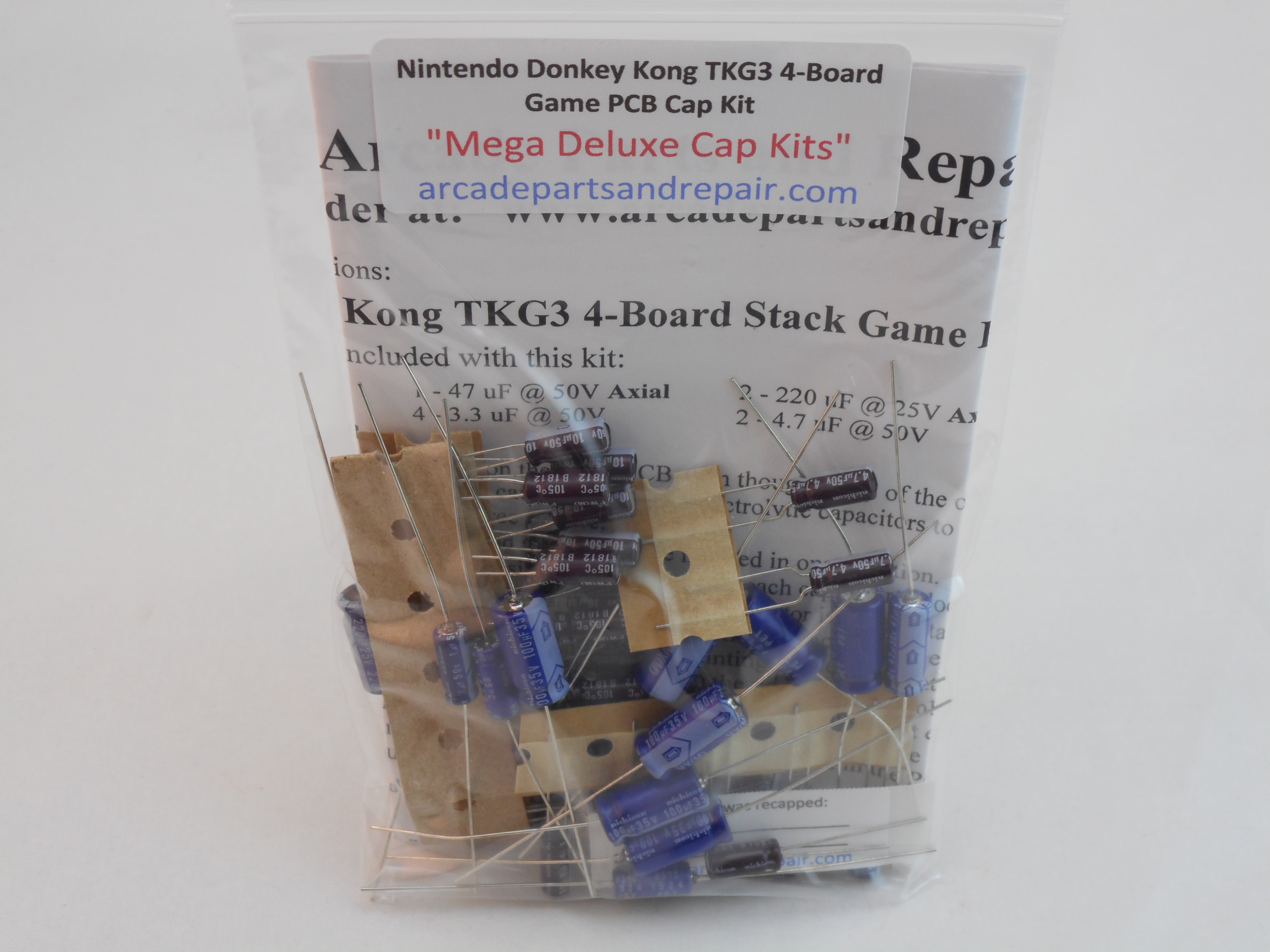 Nintendo Donkey Kong TKG3 4-Board Game PCB Cap Kit Nichicon