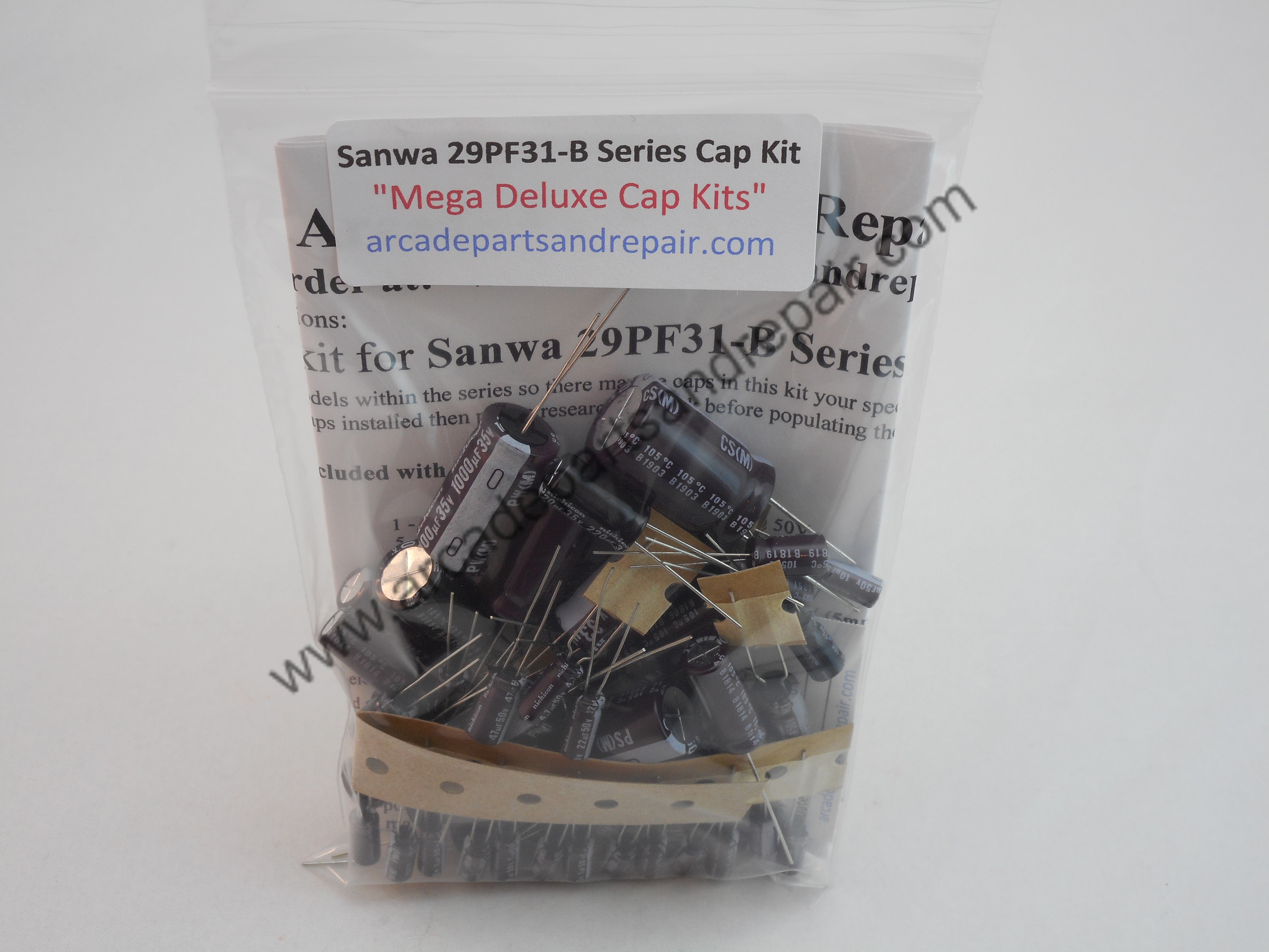 Sanwa 29PF31-B Monitor Cap Kit 105C Nichicon