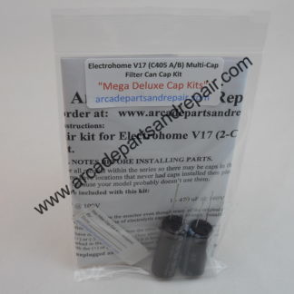 Electrohome V17 C405 (2-Cap) Filter Cap Can Kit 105C Nichicon