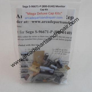 Sega S-96671-P Monitor Cap Kit 105C Nichicon