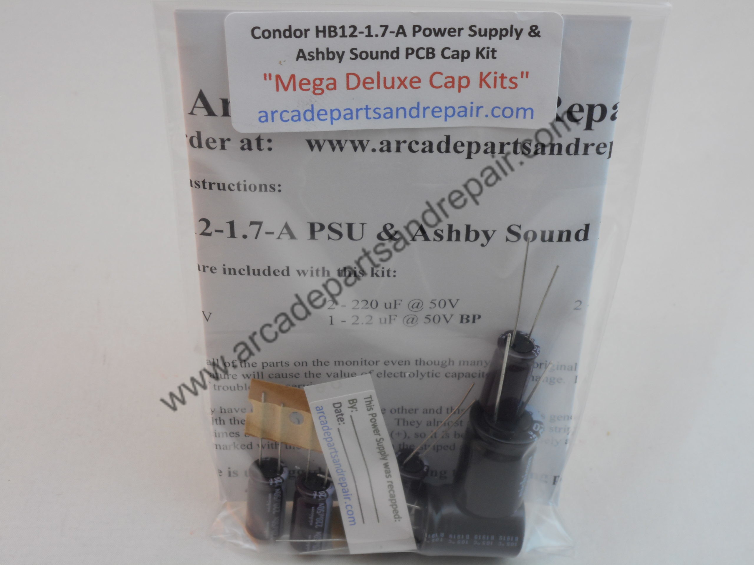 Condor HB12-1.7-A PSU & Ashby Sound PCB Cap Kit 105C Nichicon