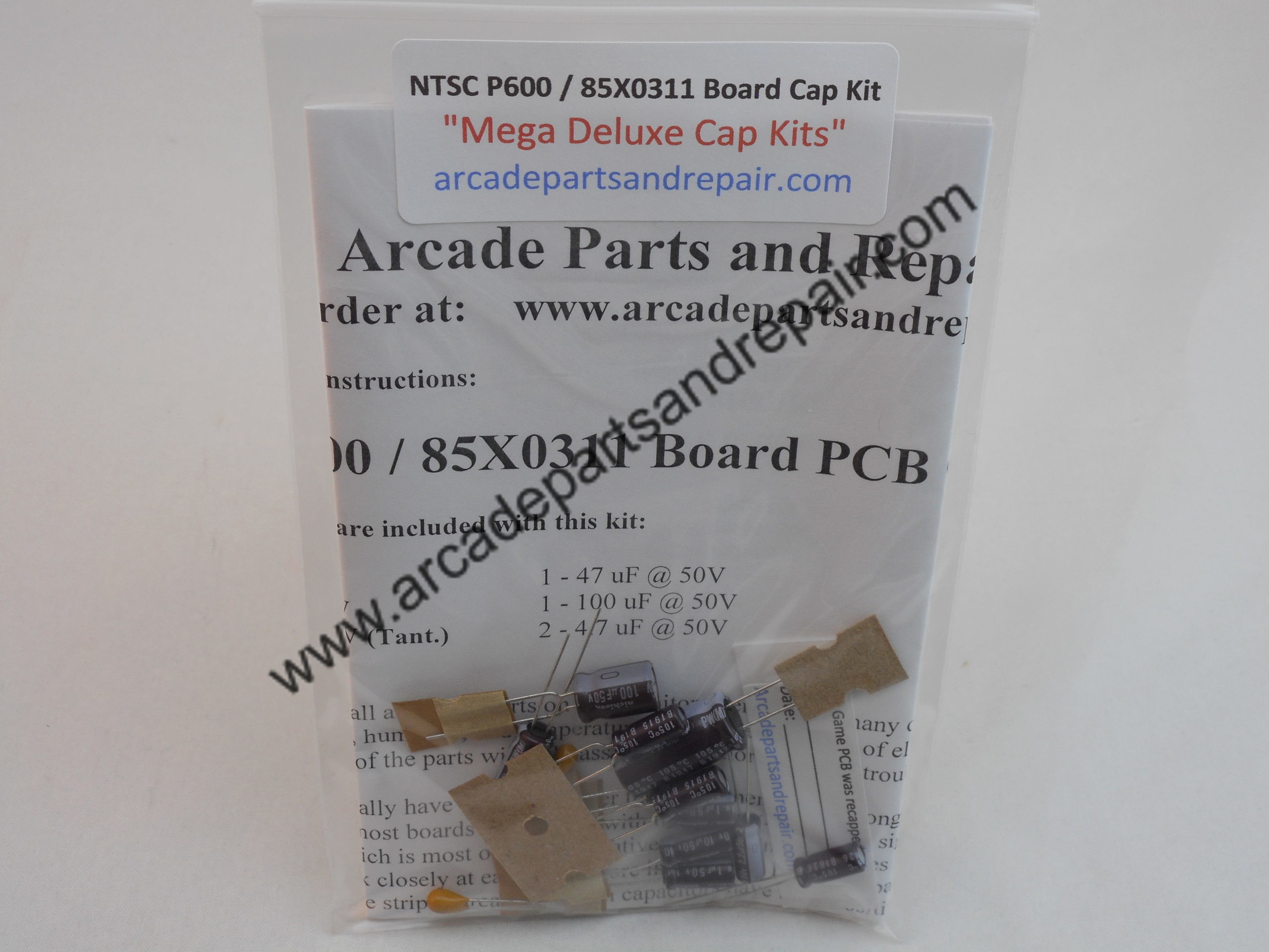 NTSC P600 PCB Cap Kit 105C Nichicon
