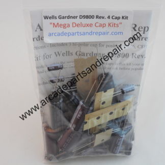 Wells Gardner D9800 Rev. 4 Monitor Cap Kit 105C Nichicon