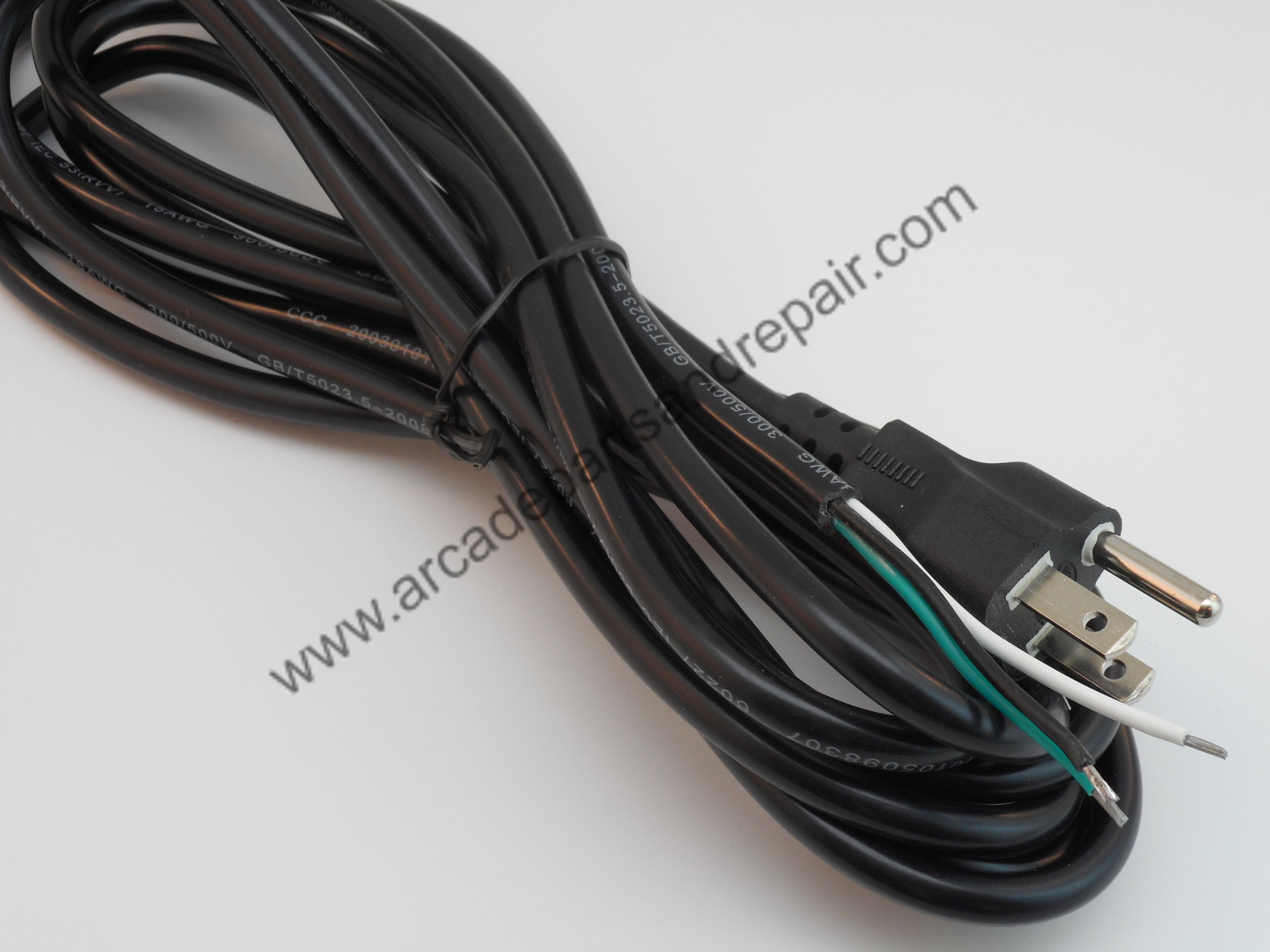 12' AC Power Line Cord W/Stripped Ends (CS1003)