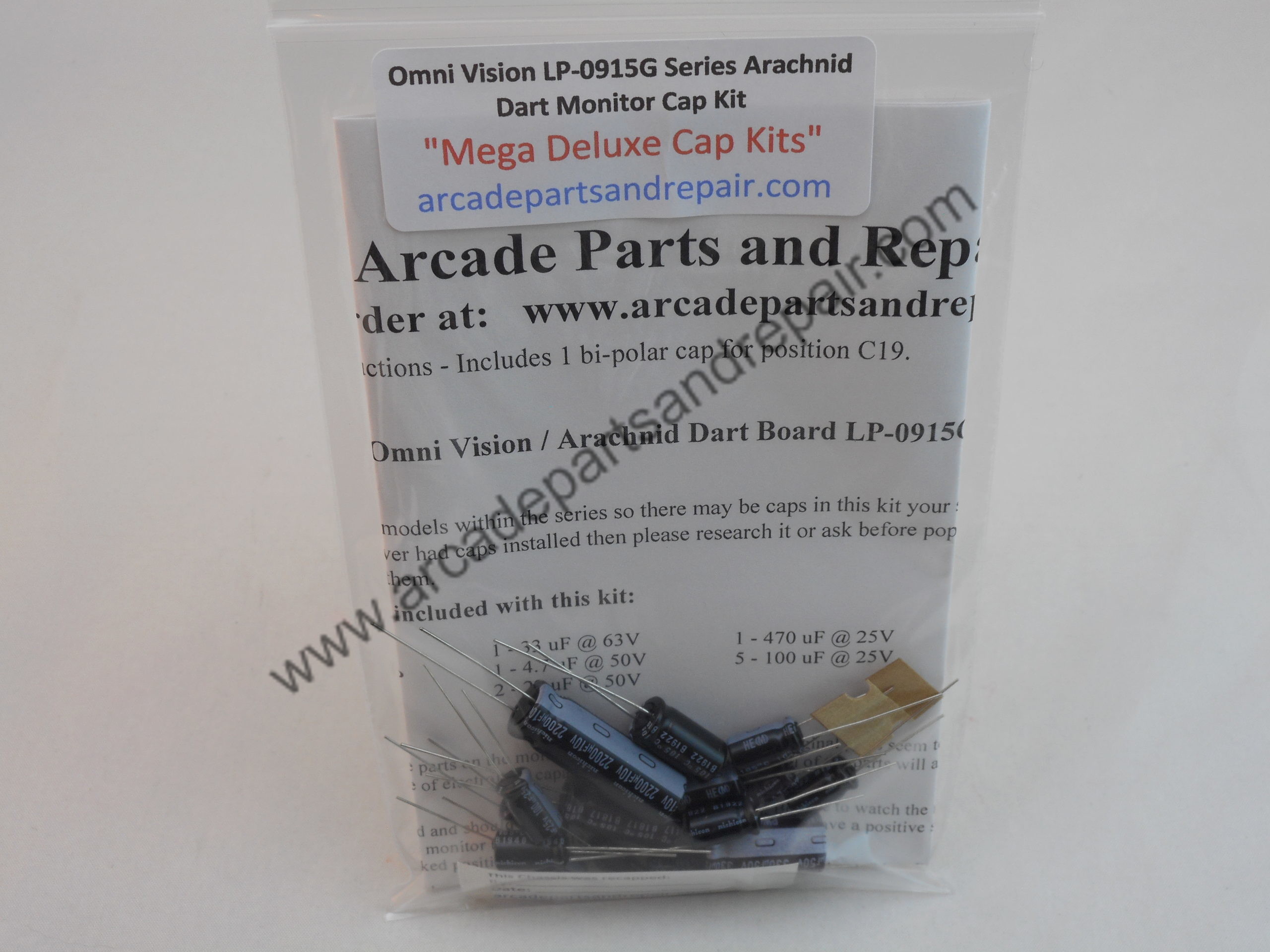 Omnivision LP-0915G Monitor Cap Kit 105C Nichicon