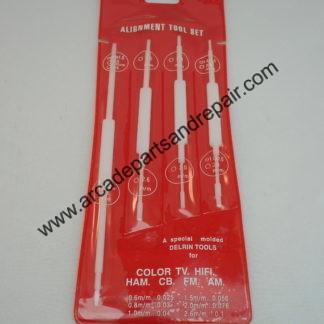 Delrin Television / Width Coil Alignment & Adjustment Tool Set (4 Piece Set)