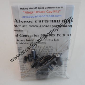 Midway 596-909 Sound Generator PCB 105C Cap Kit