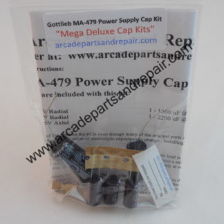Gottlieb MA-479 Power Supply 105c Cap Kit Nichicon