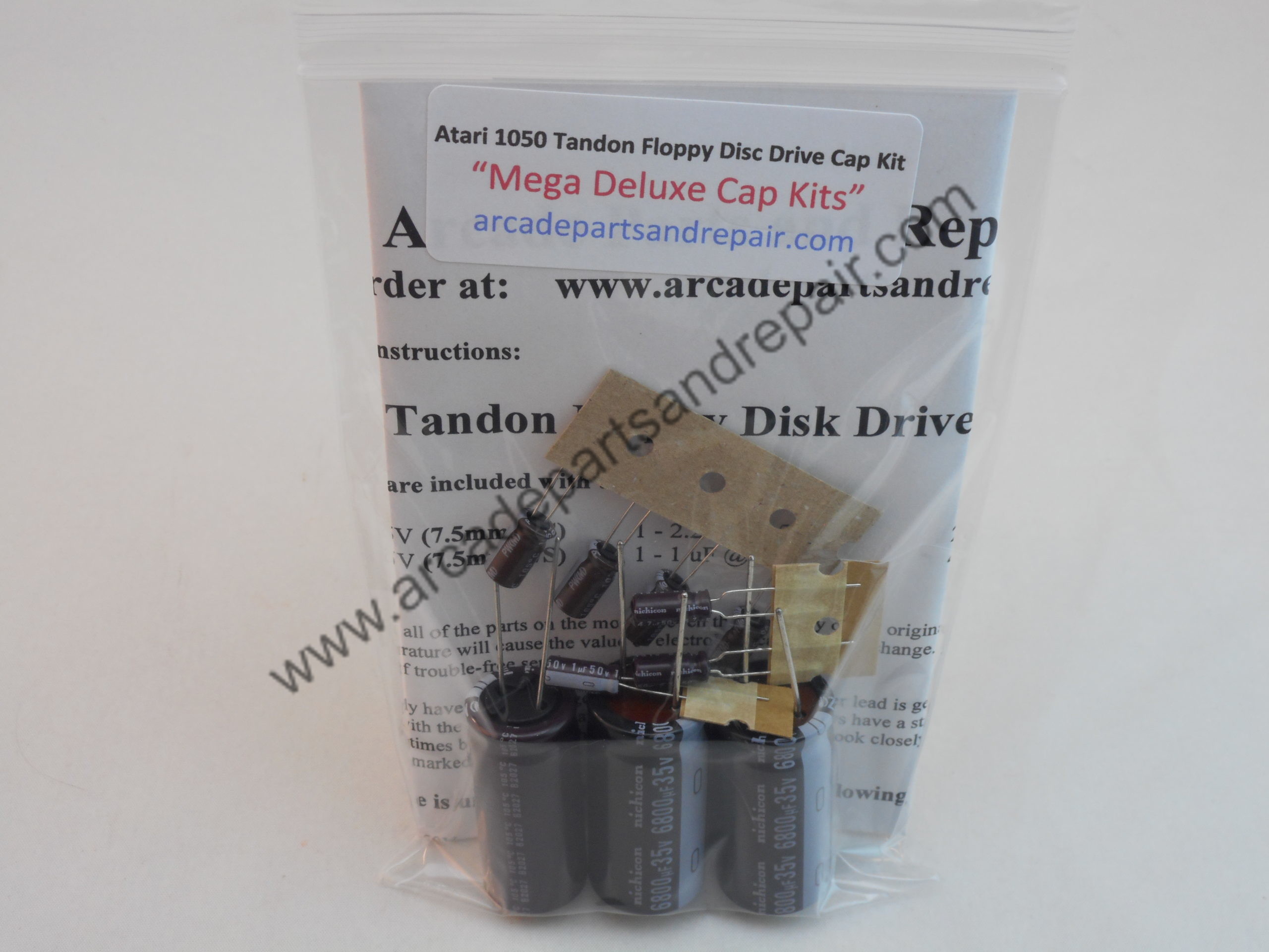 Atari 1050 Tandon Floppy Disc Drive Cap Kit 105C Nichicon