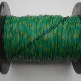 Green W/ Yellow Stripe Stranded Wire 20AWG