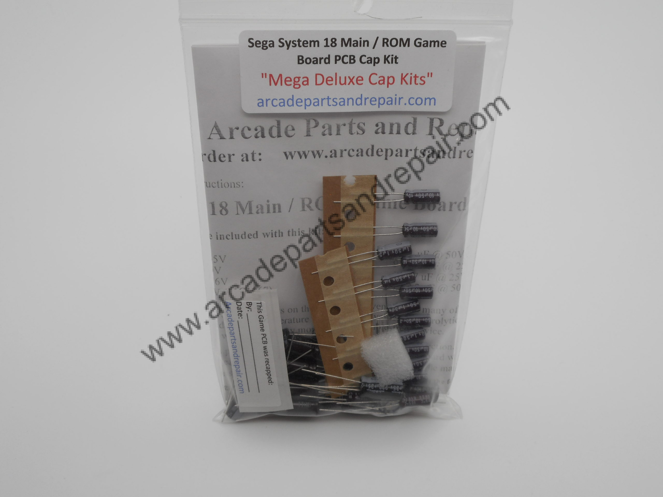 Sega System 18 Main / Rom Game Board PCB Cap Kit 105C Nichicon