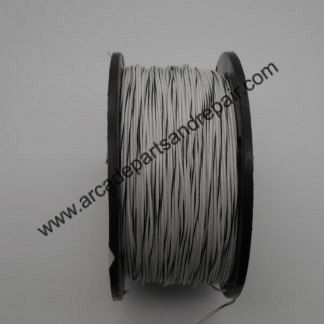 White W/ Black Stripe Stranded Wire 20AWG