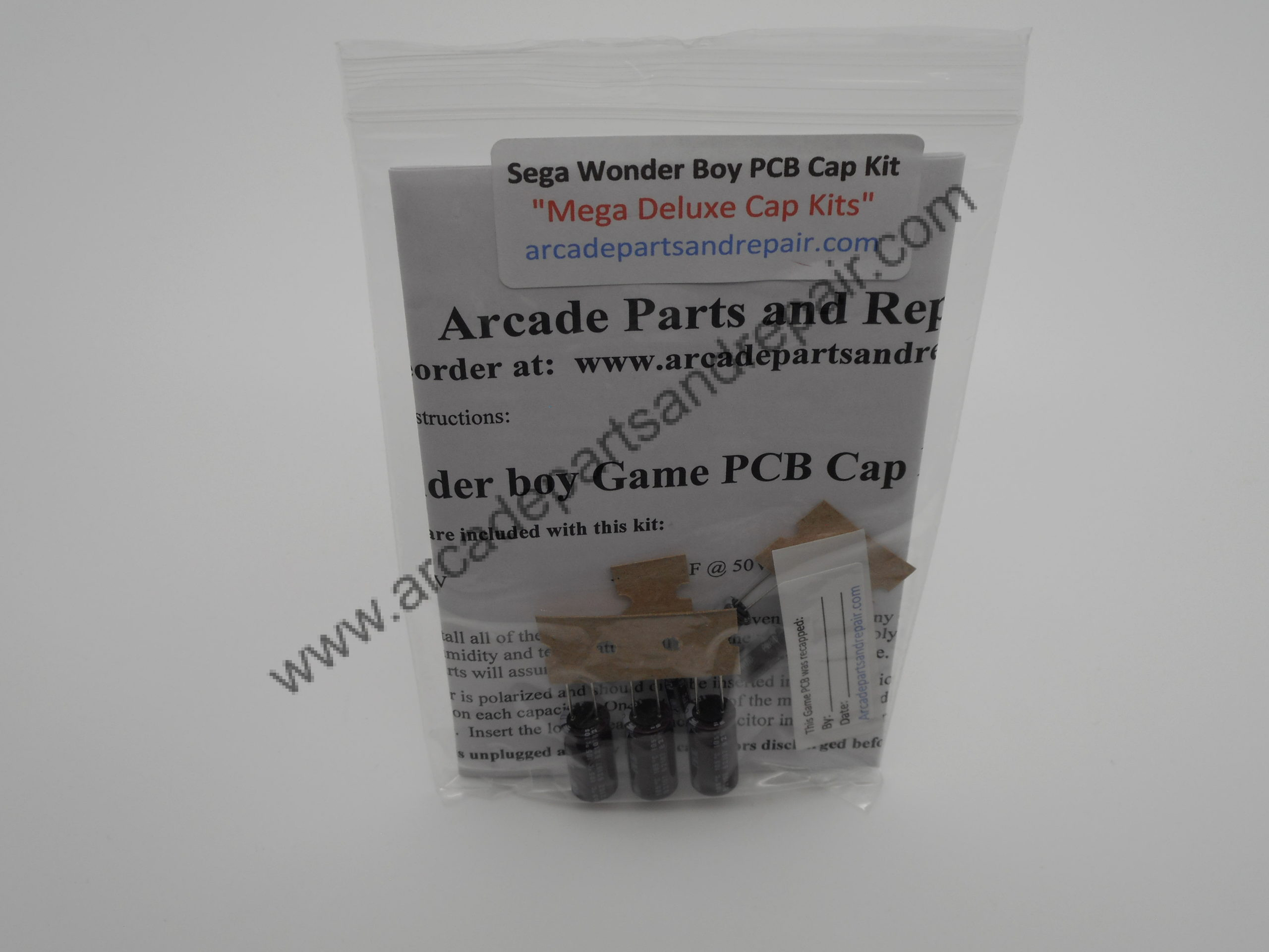Sega Wonder Boy Complete PCB Cap Kit 105C Nichicon