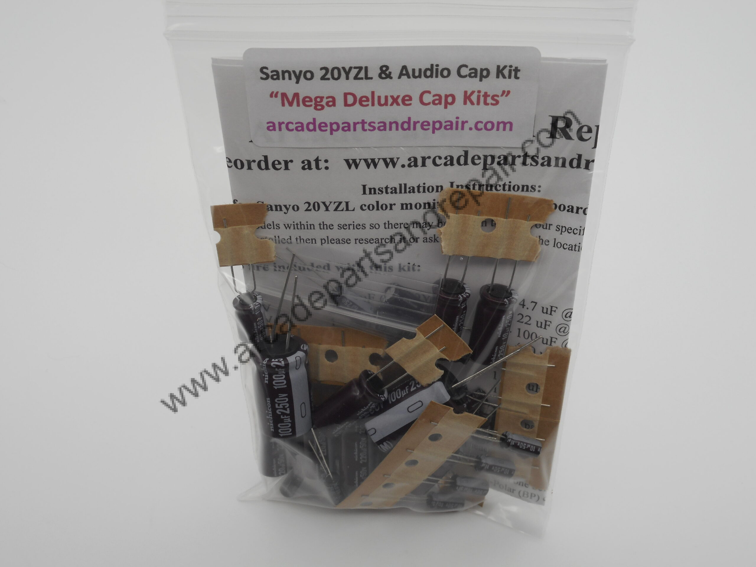 Sanyo 20-YZL & Audio Board Cap Kit 105C Nichicon