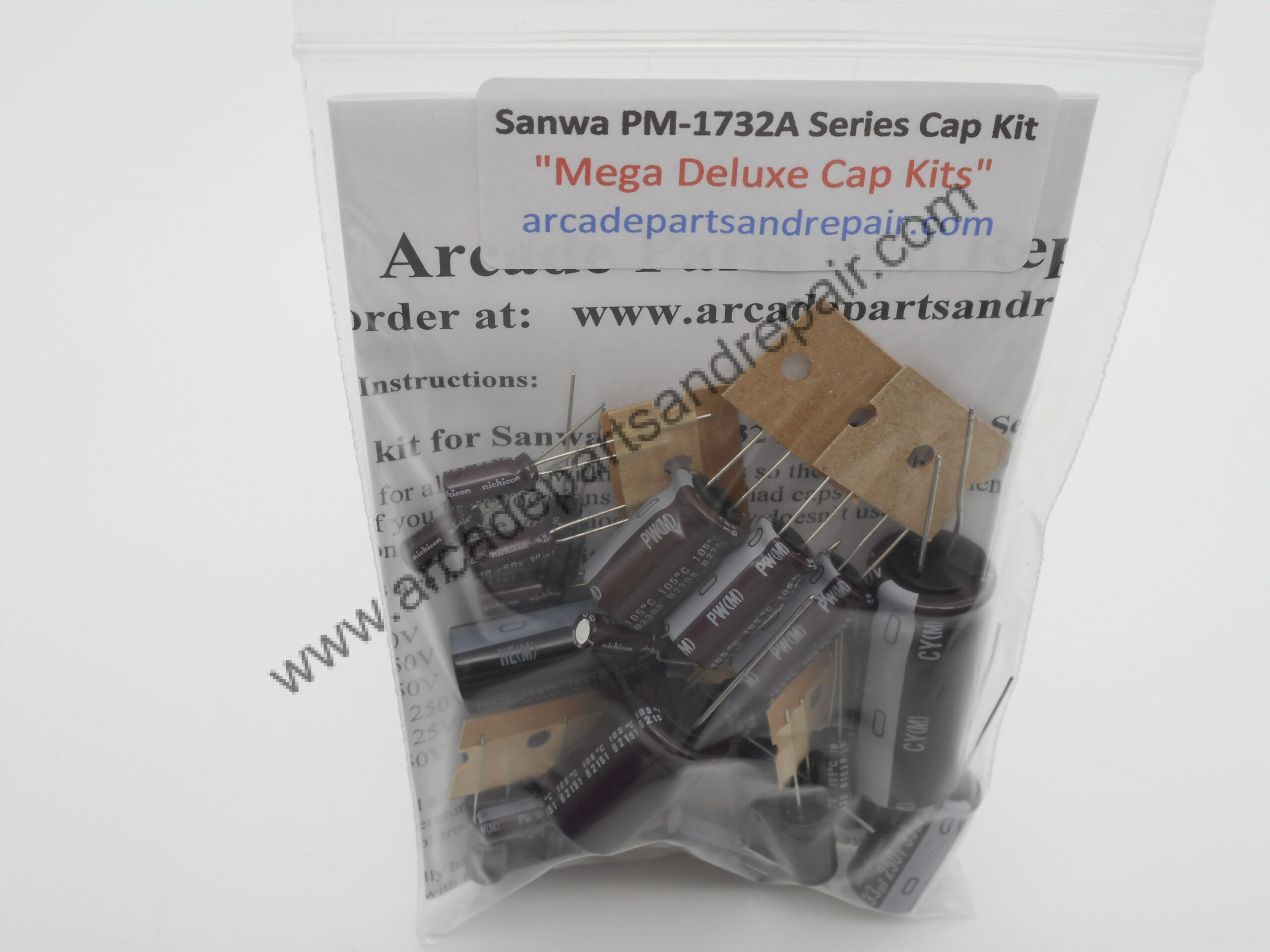 Sanwa PM1732A Series Monitor Cap Kit 105C Nichicon