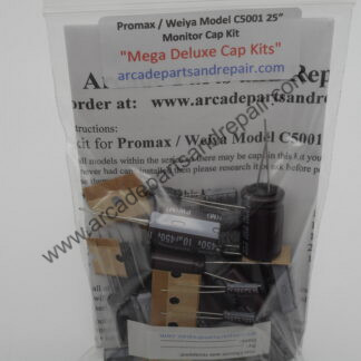 Promax / Wei-Ya Model C5001 25" Monitor Cap Kit 105C Nichicon