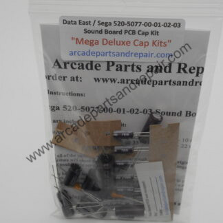 Data East / Sega 520-5077-00 Sound PCB Cap Kit 105C Nichicon