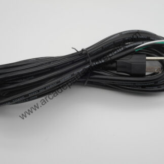 15′ AC Power Line Cord W/Stripped Ends (CS1016)