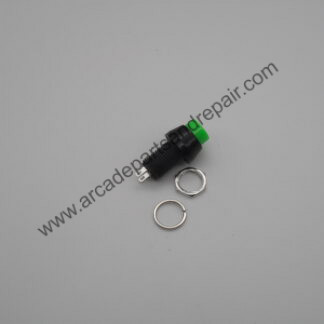 Game Player Start Button Switch Green 10mm Momentary (SW1036)
