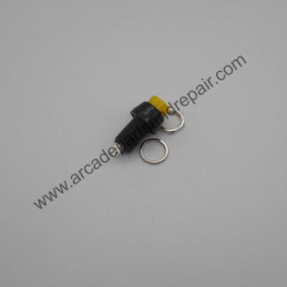 Game Player Start Button Switch Yellow 10mm Momentary (SW1037)