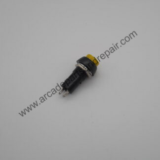 Game Player Start Button Switch Yellow 12mm Momentary (SW1034)