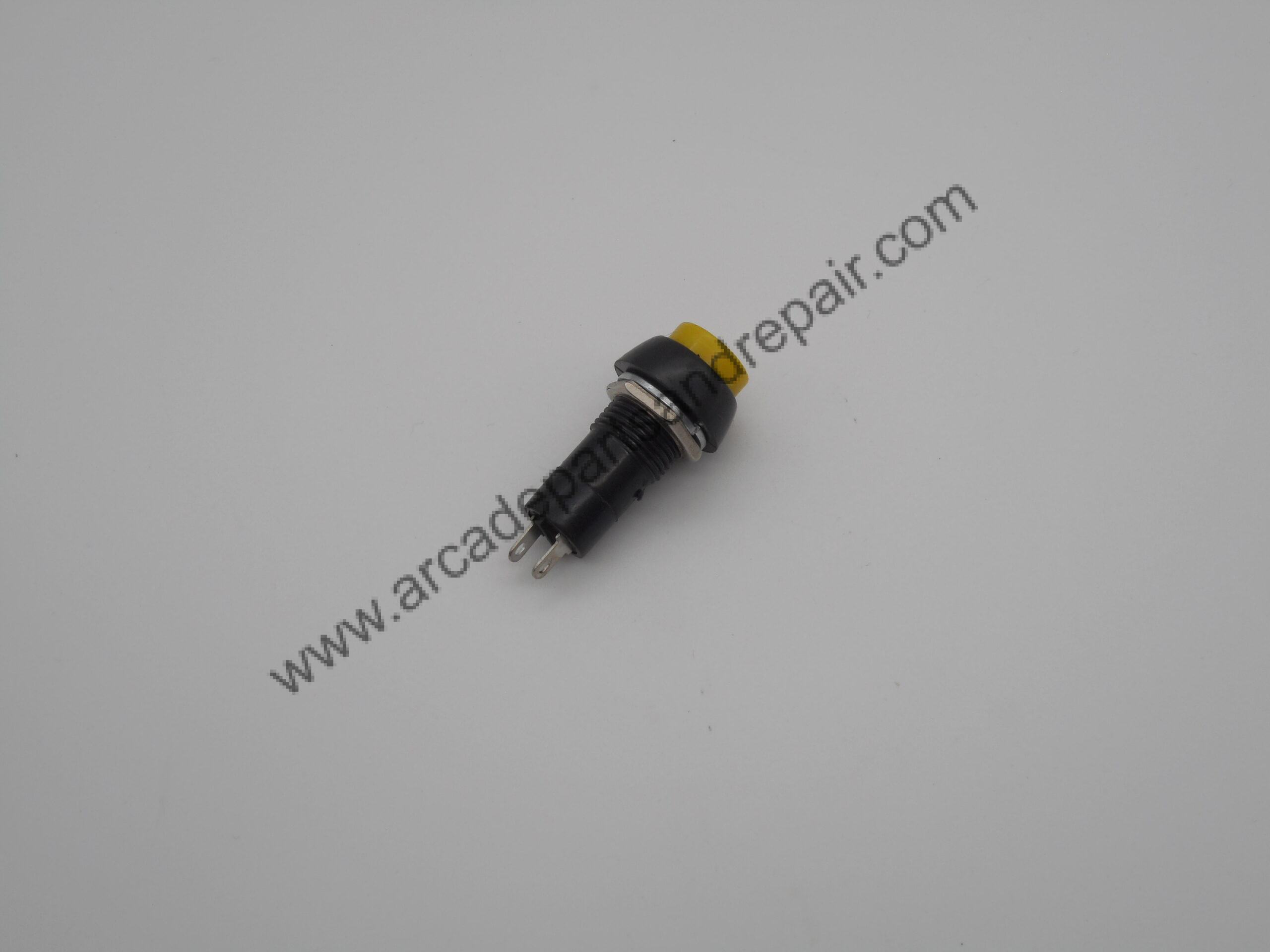 Game Player Start Button Switch Yellow 12mm Momentary (SW1034)