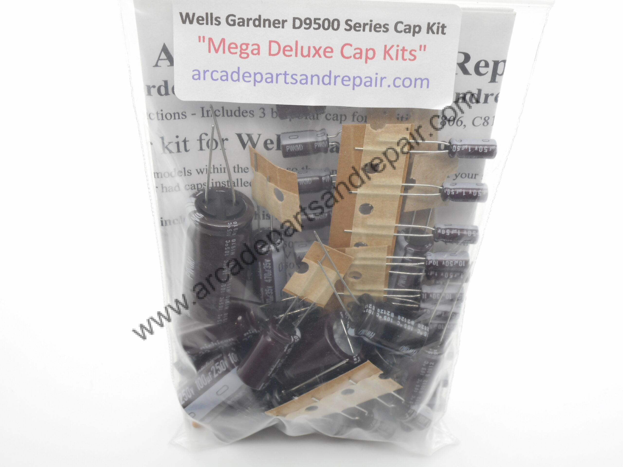 Wells Gardner D9500 Monitor Cap Kit 105C Nichicon