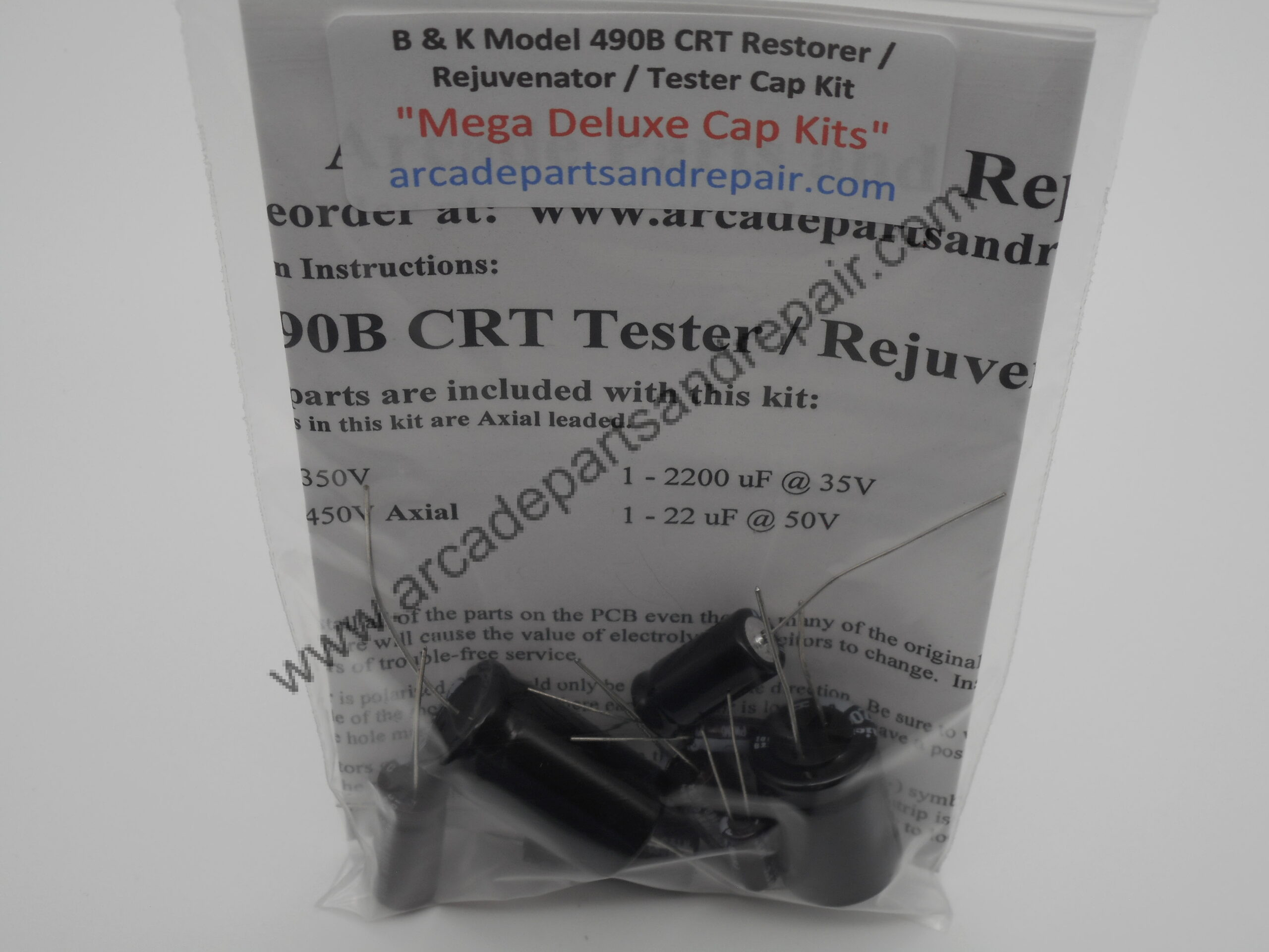 B & K 490B CRT Tester 105C Cap Kit