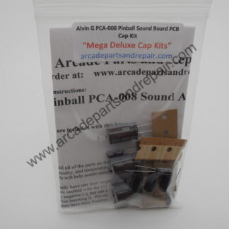 Alvin G PCA-008 Pinball Sound Board 105C Cap Kit Nichicon