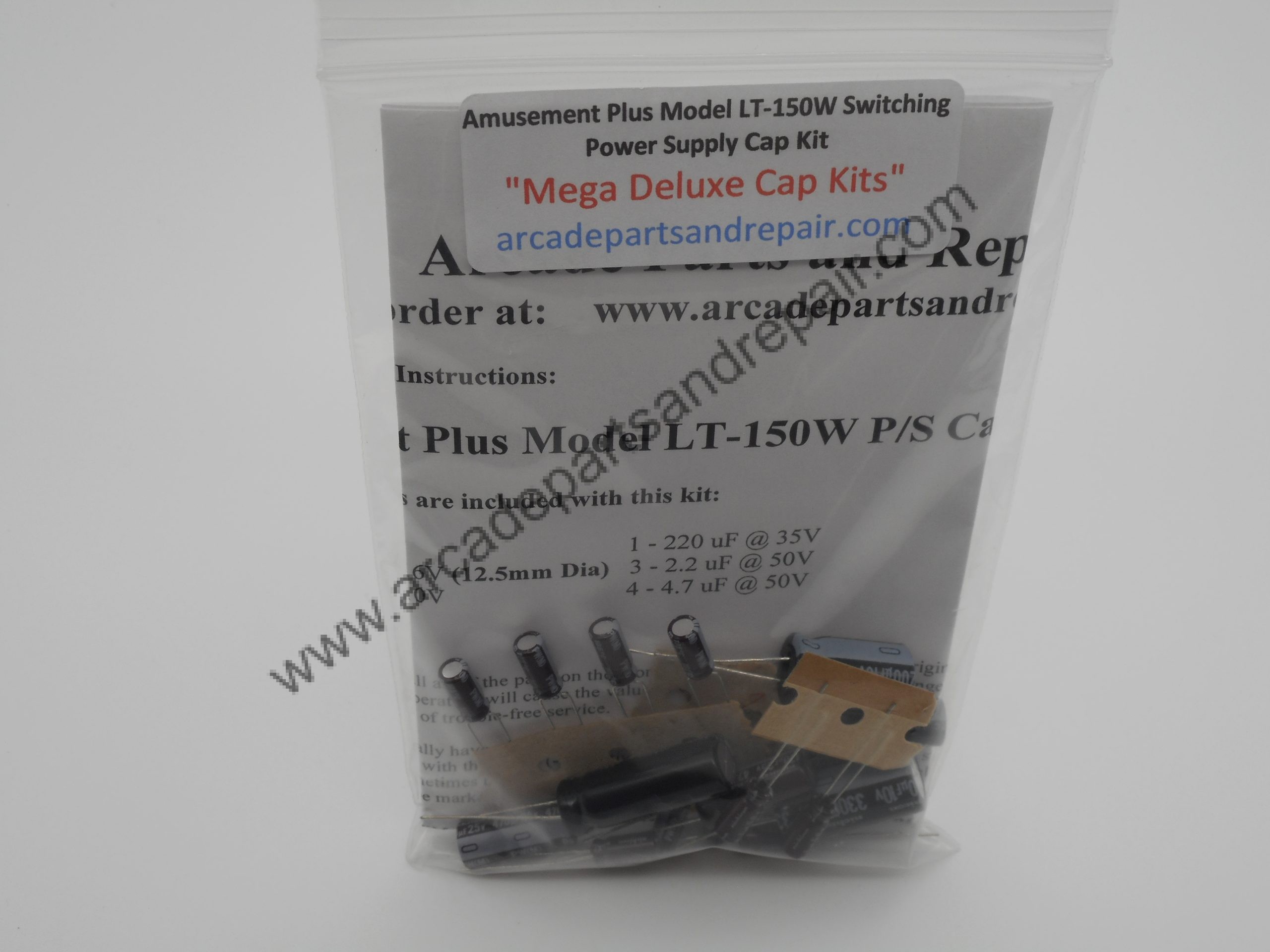 Amusement Plus LT-150W Power Supply Cap Kit 105C Nichicon