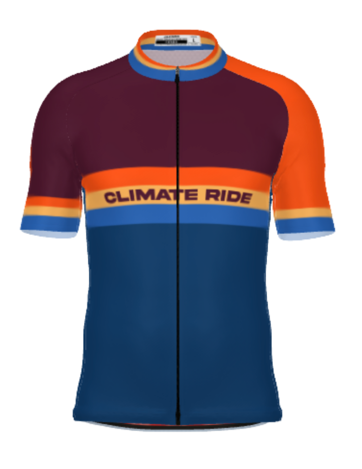 Color block Climate Ride Jersey Front
